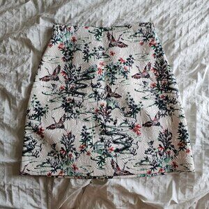 H&M Jacquard Pencil Mini Skirt - Sz US6 - NWT